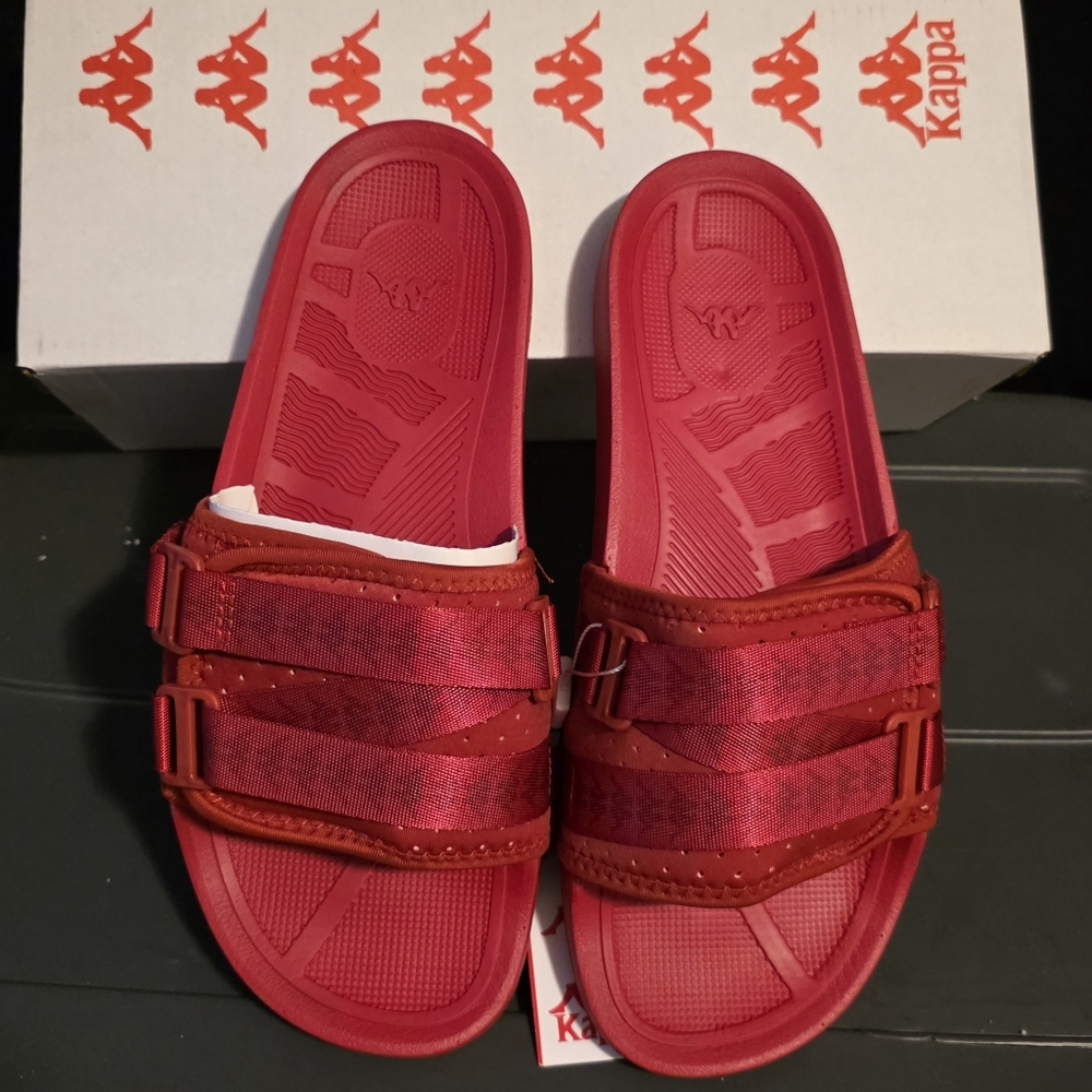 BRAND NEW Kappa AUTHENTIC LURIA 1 SIZE 9 SLIDE UNISEX RED.